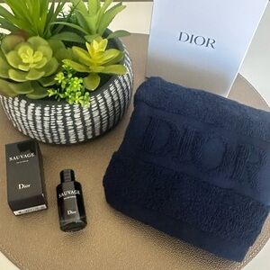 NEW IN BOX Dior Towel and Sauvage Fragrance Bundle